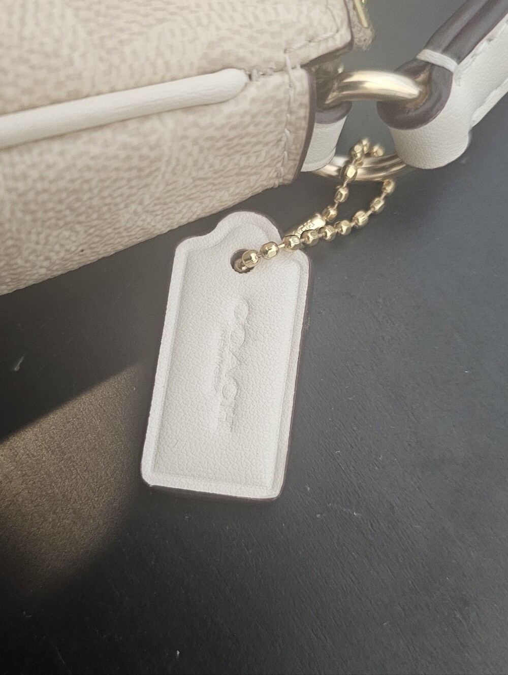 Coach Signature Mini Shoulder Bag in Light Beige - Picture 3 of 8